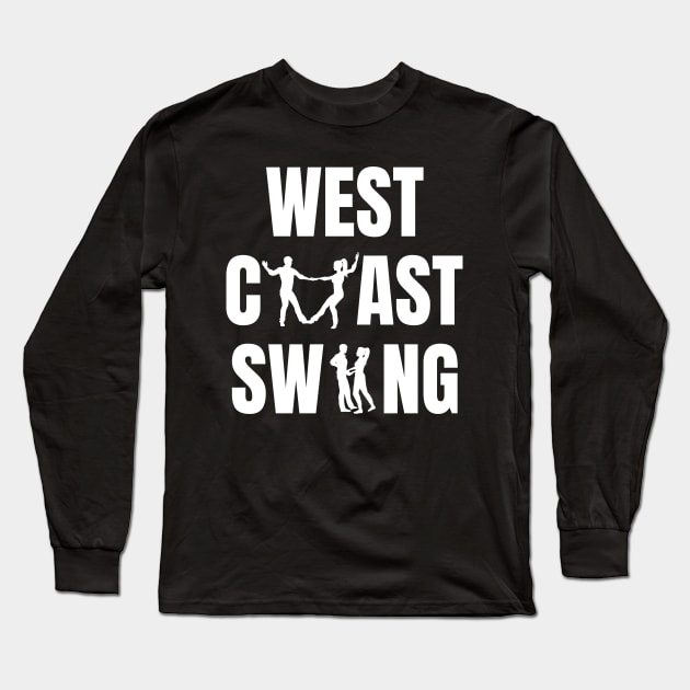 West Coast Swing Couple Dancer Design Long Sleeve T-Shirt by echopark12